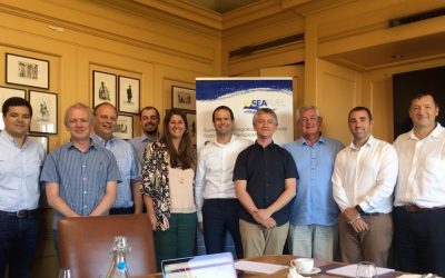Reunião dos parceiros do SEAFUEL organizada por Logan Energy Hydrogen Technologies em Edimburgo